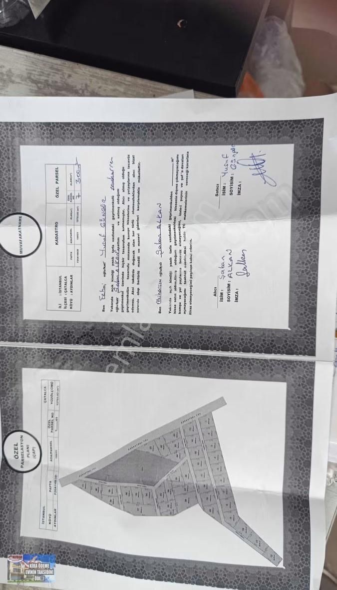 Yapı İzinli Muvafakat'lı Acil Satılık 300m2 Tarla