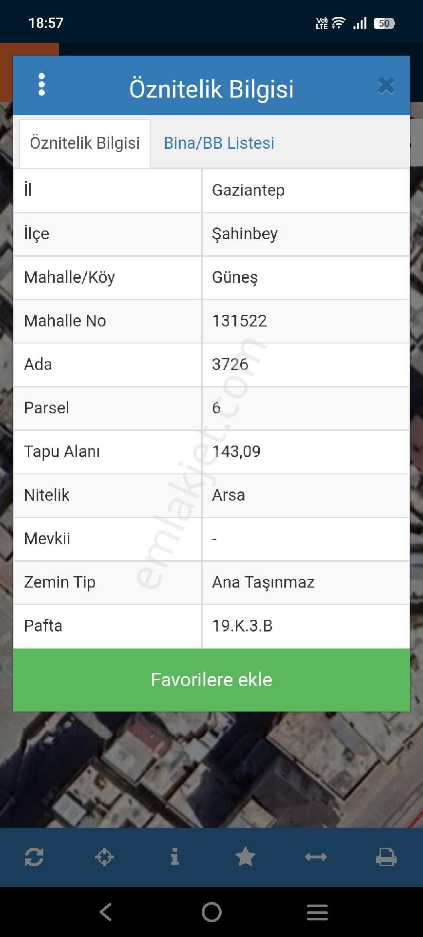 Güneş Mahallesinde Satılık B2 Arsa