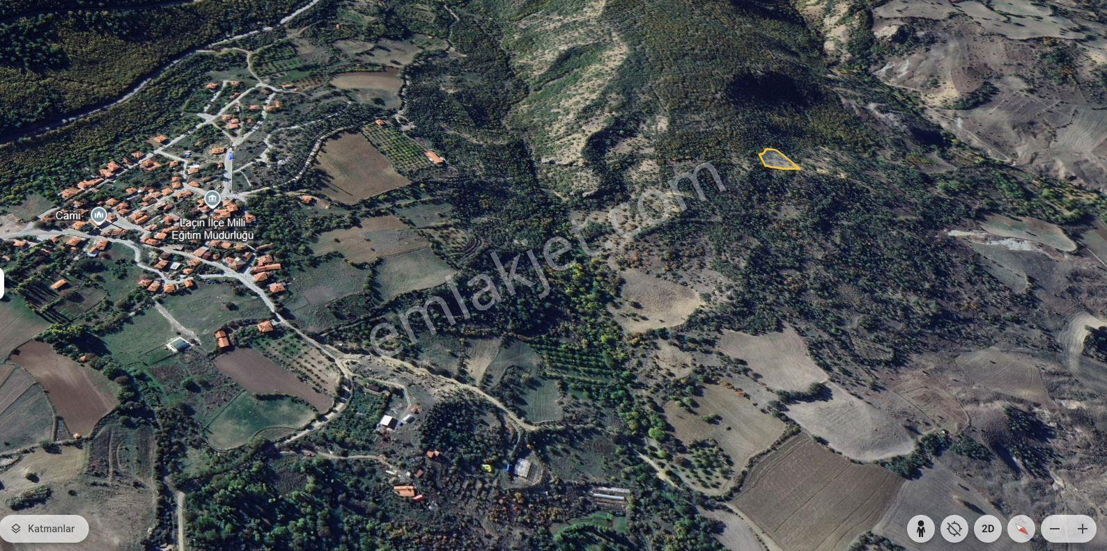 Çorum Laçinde Satılık 1680 M2 Tarla Tek Tapu - Görsel 3