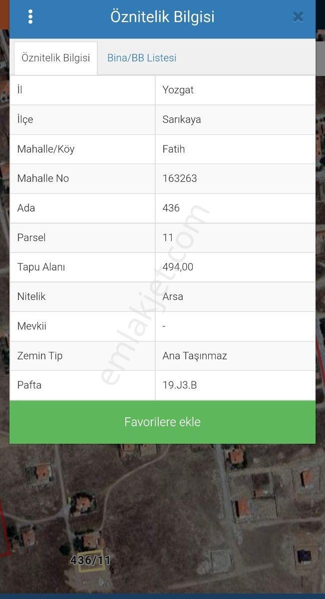 Fatih Mahallesi'nde 495m2 Mükemmel Konumda Yatırımlık Arsa