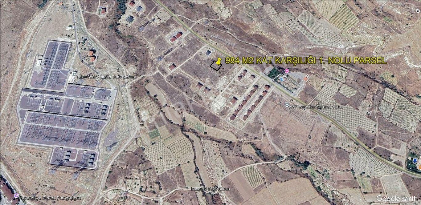 Nevşehir Ürgüp 2 Kata İmarlı 1968 M2 Kat Karşılığı Arsa - Görsel 5