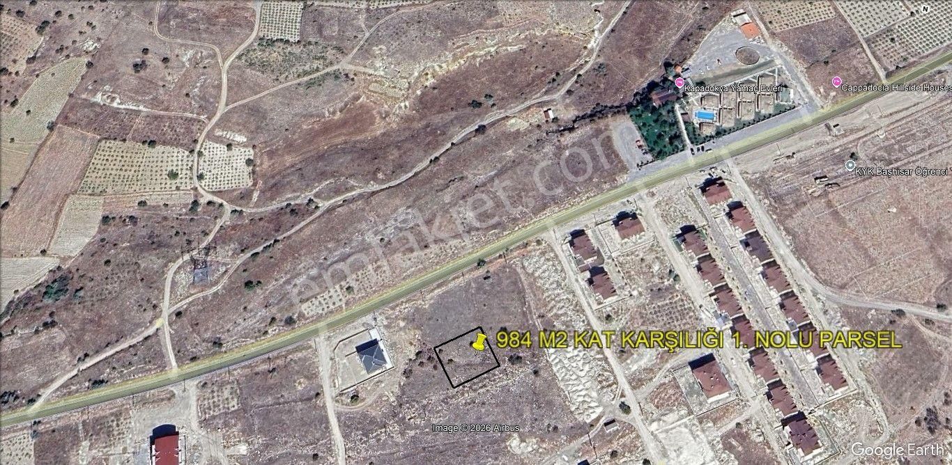 Nevşehir Ürgüp 2 Kata İmarlı 1968 M2 Kat Karşılığı Arsa - Görsel 4