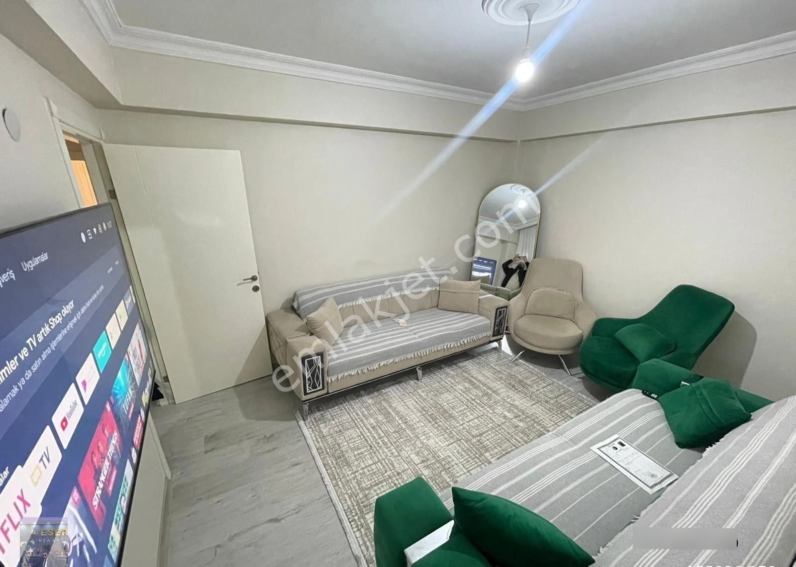 50 Yıl Mah Satılık 2+1 90m2 Krediye Uygun Yüksek Giriş Daire