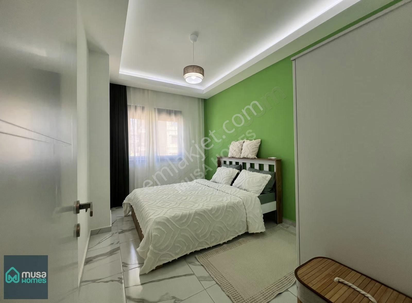 Alanya Mahmutlarda Merkezi Konumda Denize 600 M Full Eşyalı 1+1 - Görsel 5