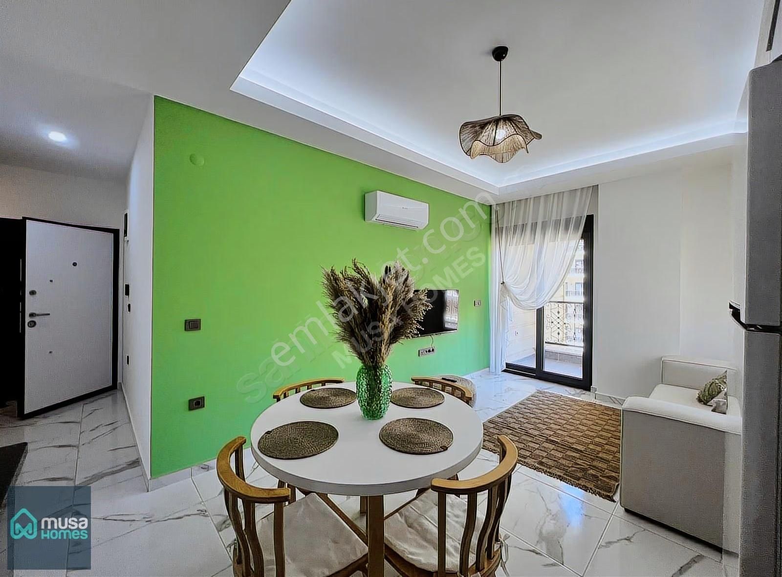 Alanya Mahmutlarda Merkezi Konumda Denize 600 M Full Eşyalı 1+1 - Görsel 10