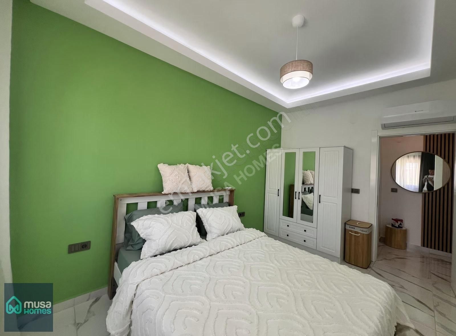 Alanya Mahmutlarda Merkezi Konumda Denize 600 M Full Eşyalı 1+1 - Görsel 8