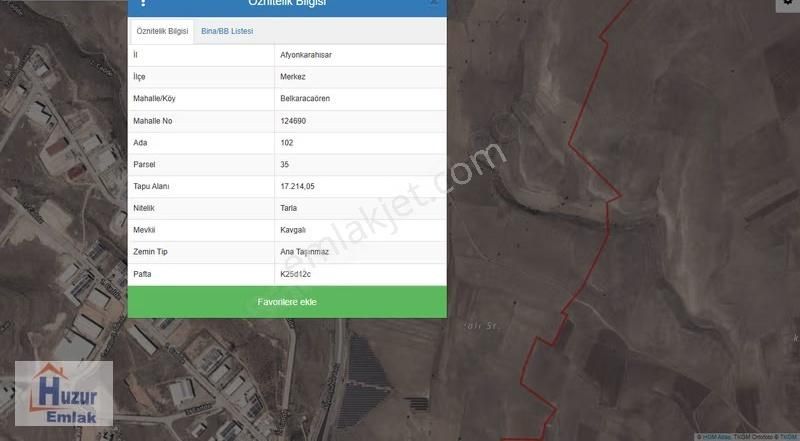 Şuhut Organize Sanayi Bölgesinde Satılık Tarla..! - Görsel 6
