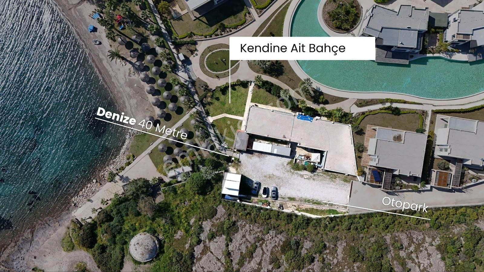 Ortakentte Denize 20 Adım Mesafede Müstakil Villa - Görsel 12