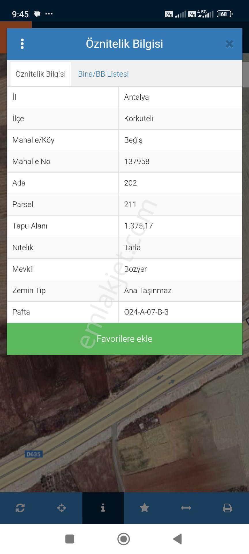 ✅korkuteli✅beğiş De ✅satılık 1.375m2 Tarla - Görsel 5