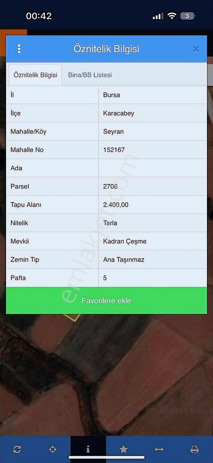 Karacabey Seyran Köye Yakın Yatırımlık Fırsat