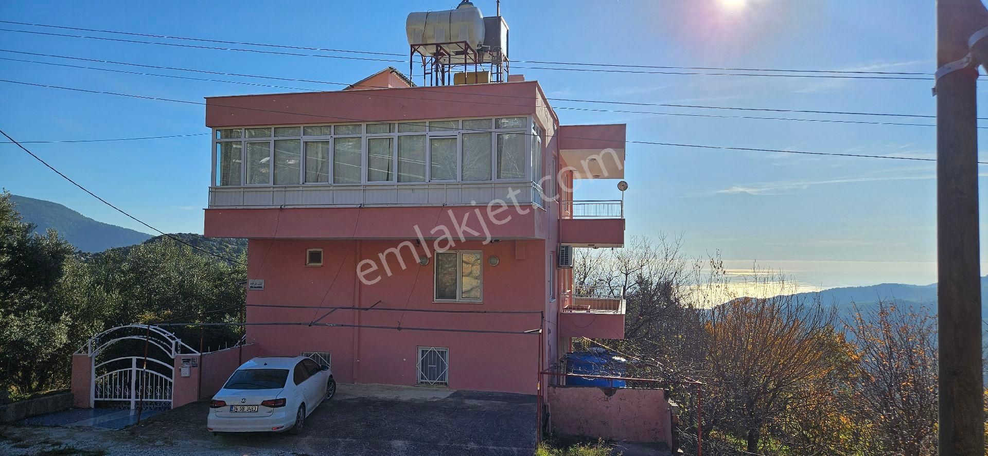 Alanya Bademağacı Mah.satılık Deniz Manzaralı 3 Katlı 6+1 Bina - Görsel 3