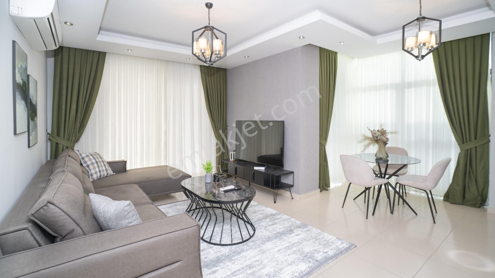 Kestelde 2+1 Eşyalı Satılık Dubleks Daire - Görsel 33