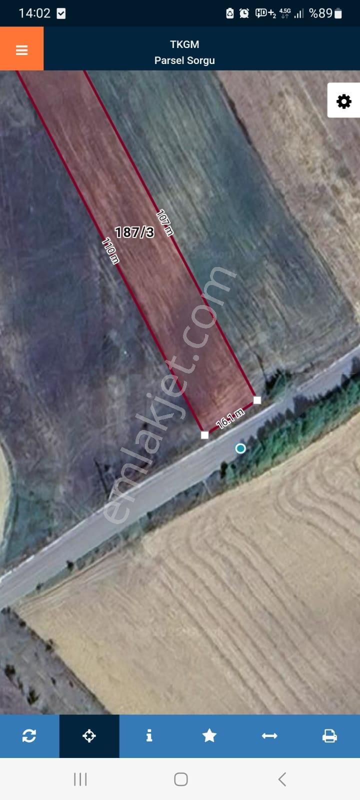 Kocaeli Körfez Himmetlide Satılık 1.677m2 Köy Karşısı %5 İmarlı Tarla - Görsel 3