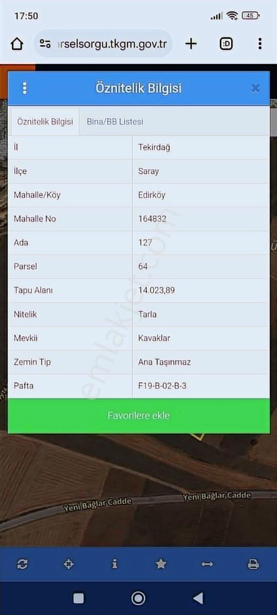 Vera Gayrimenkulden Saray Edirkoy De Ana Yola Yakın Resmi 310 M2 - Görsel 4