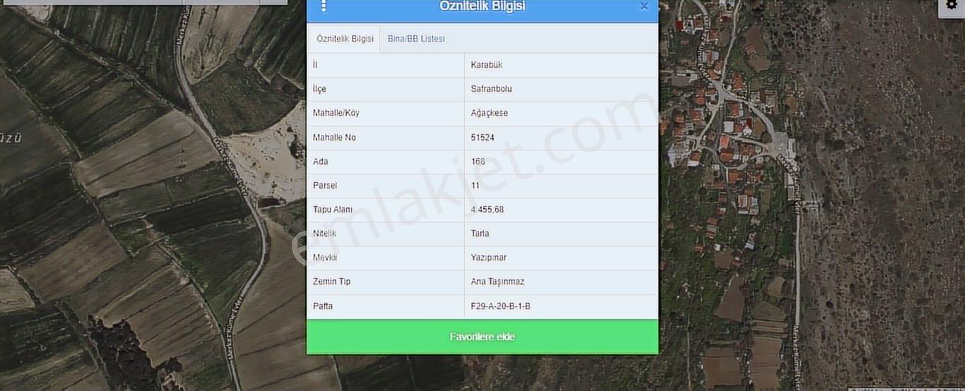 Karabük Safranbolu Ağaçkese De Satılık 4455 M2 Satılık Tarla - Görsel 3