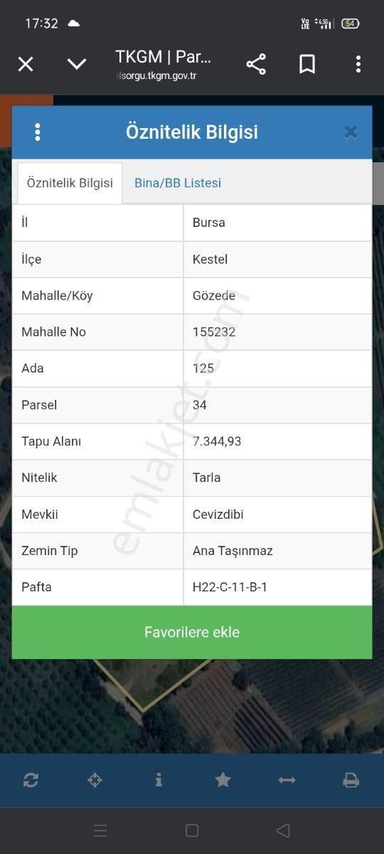 Gözede Köyünde Muhteşem Konumda Satılık Tarla - Görsel 2