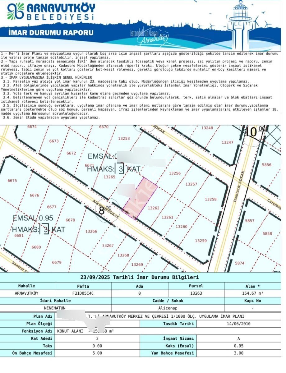 Has Evim Yapıdan Satılık 155 Mt İmarlı İfrazlı Arsa 0.95 Emsal - Görsel 2