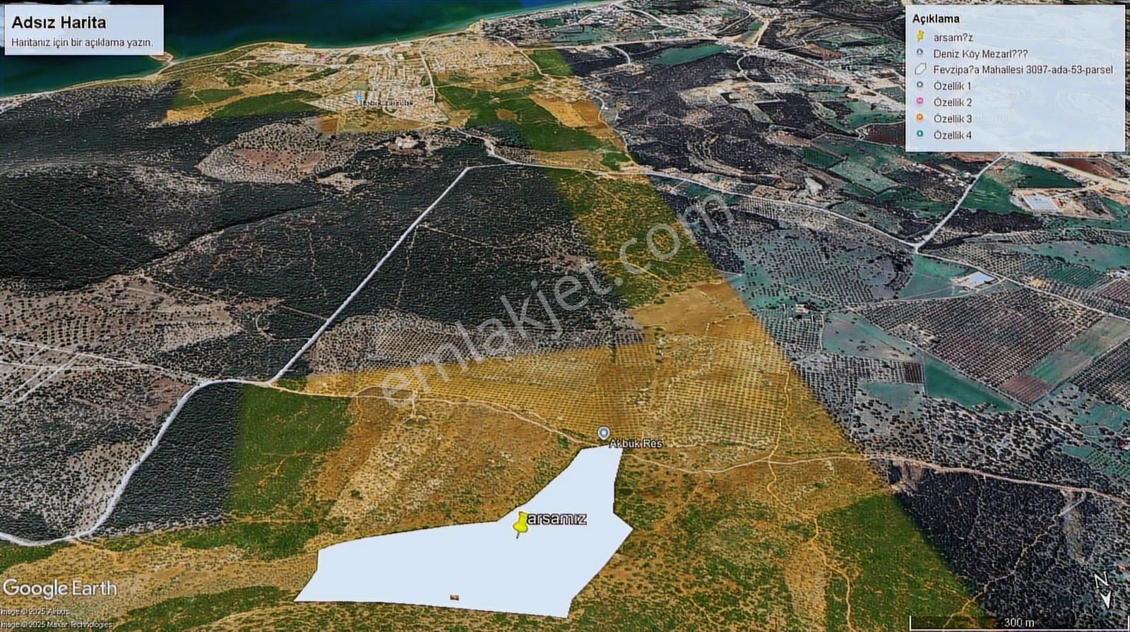 Kılıçsoy'dan Didim Akbük Deniz Manzaralı Yatırımlık Arsalar - Görsel 4