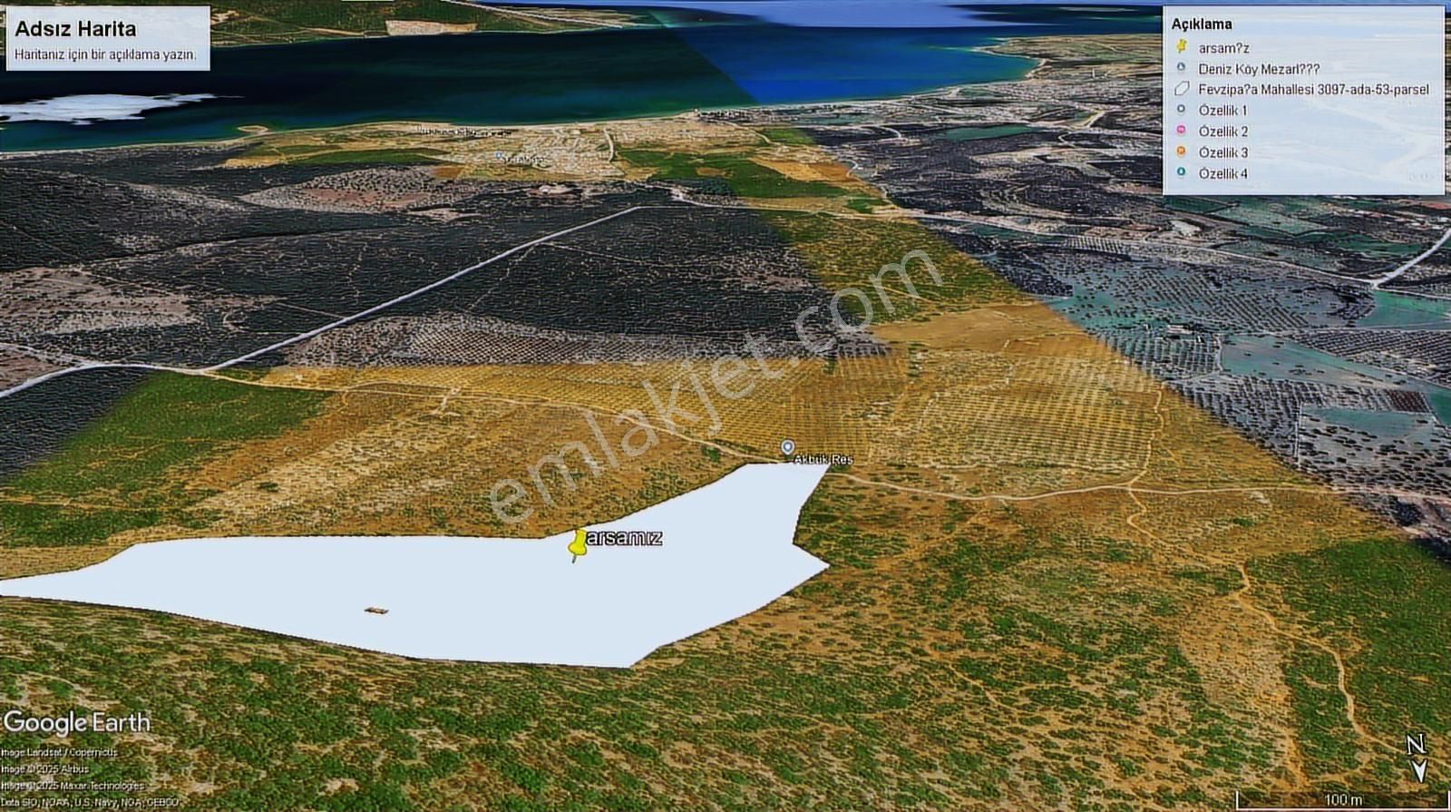 Kılıçsoy'dan Didim Akbük Deniz Manzaralı Yatırımlık Arsalar - Görsel 2