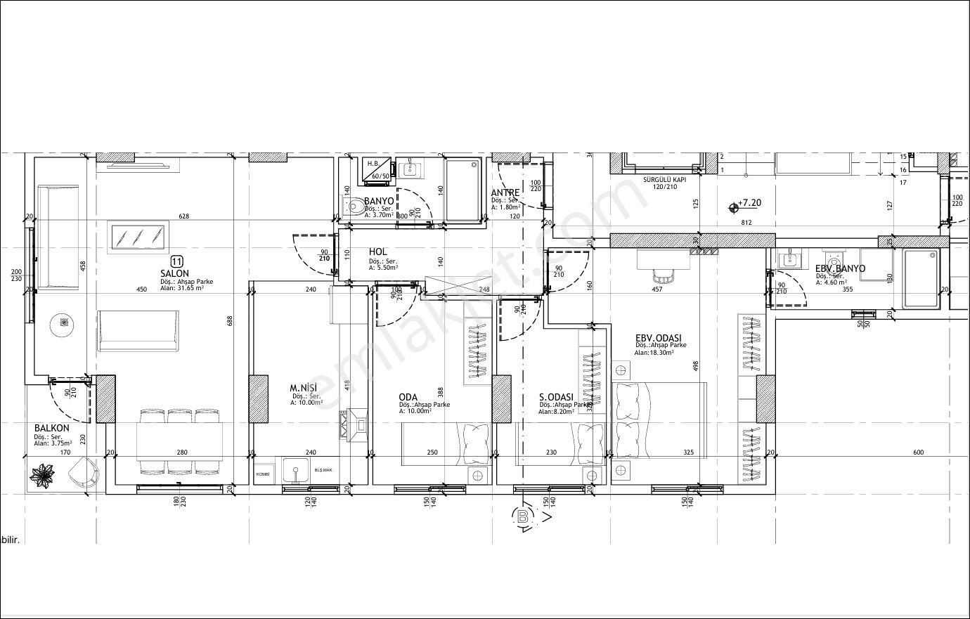 **yeni Projede 3+1 Daire İç Dekorasyonu Zevkinize Göre Teslim! - Görsel 2