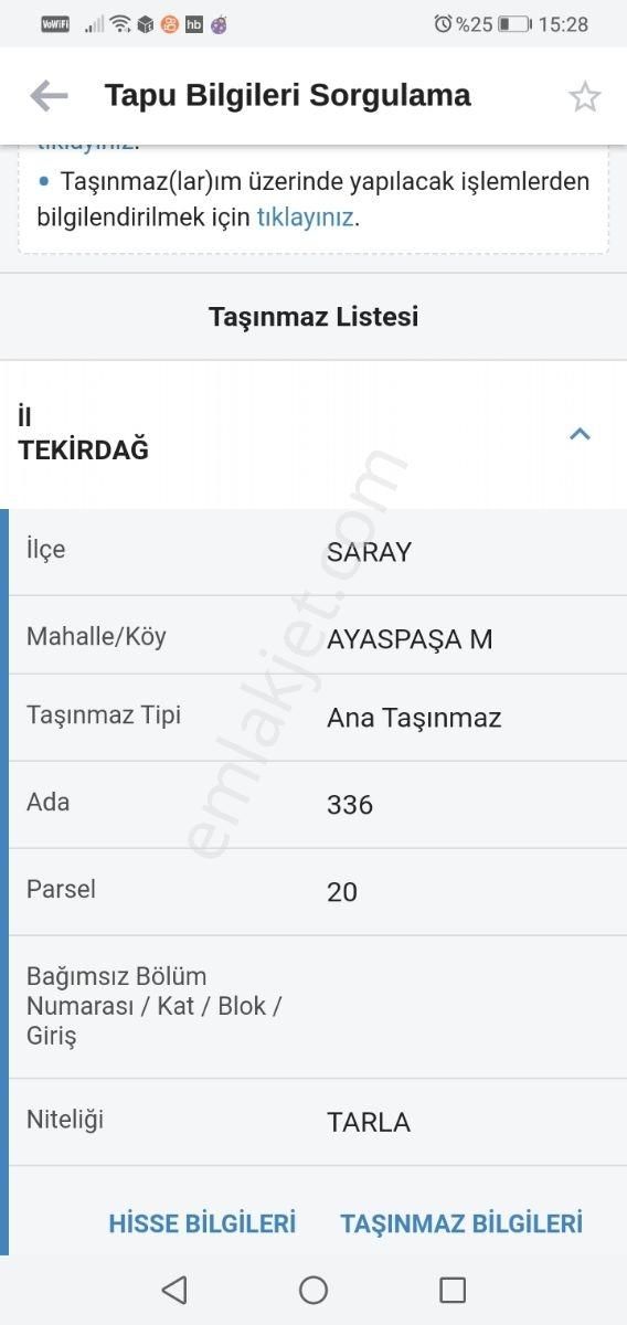 Satılık Arsa Tekirdağ Sarayda Parselli 230 M² - Görsel 4
