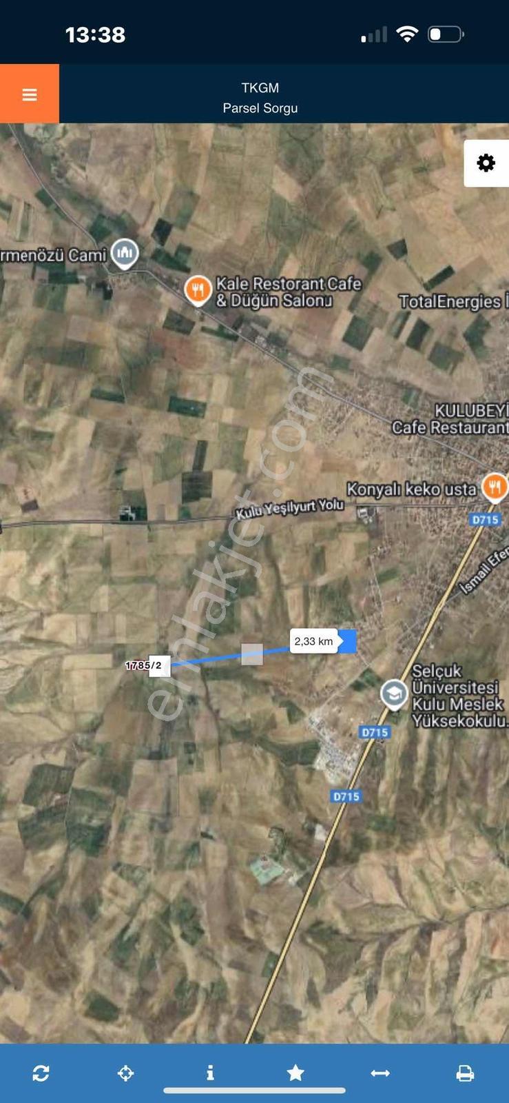 21318 Mt Tarla. Kulu Merkeze 2km Uzaklıkta.imarın Dibinde.... - Görsel 9
