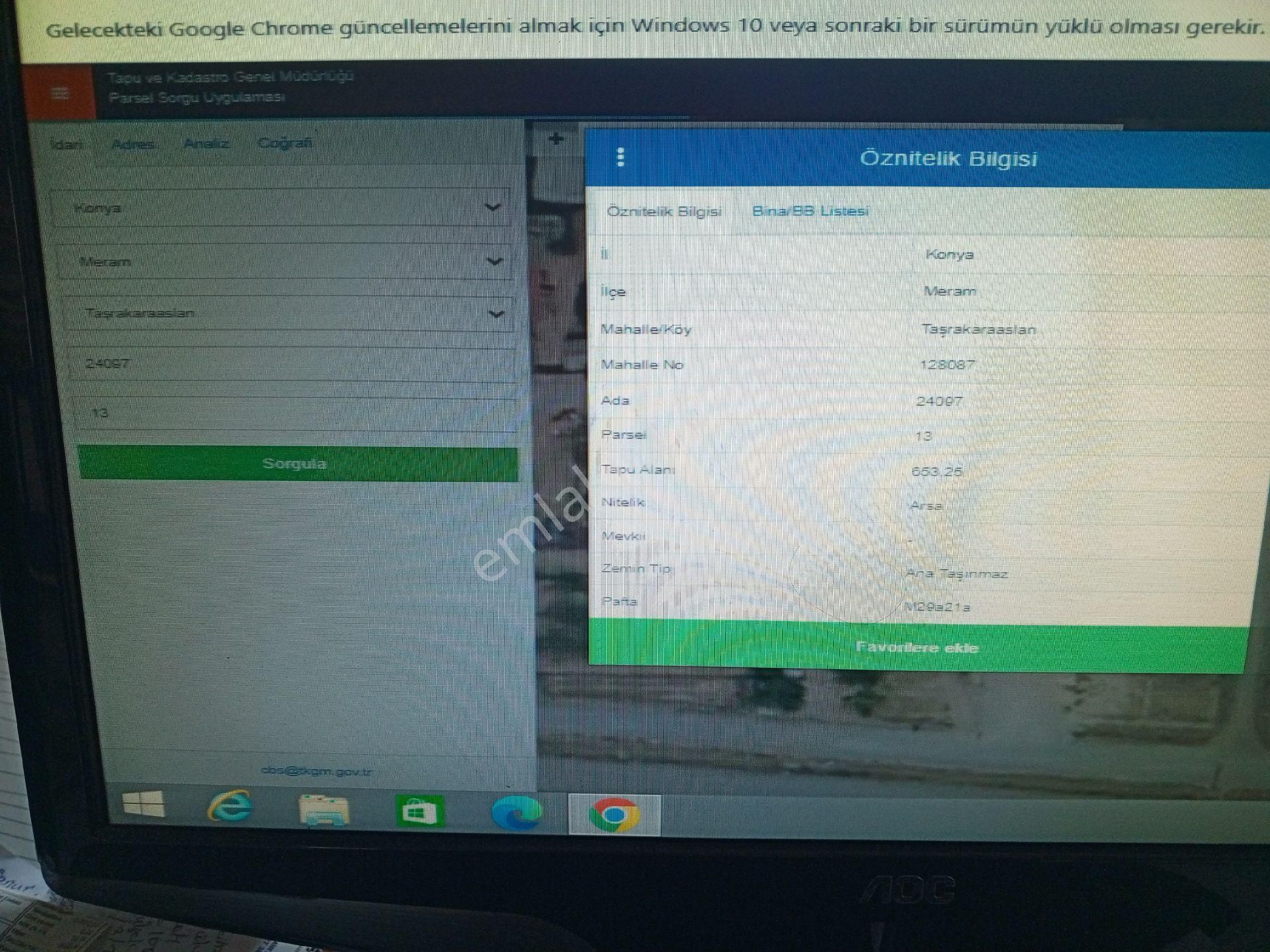 Konnya Meram Yaylapınar Taşlakaraslan Mah. 654 M2 Satılı - Görsel 3