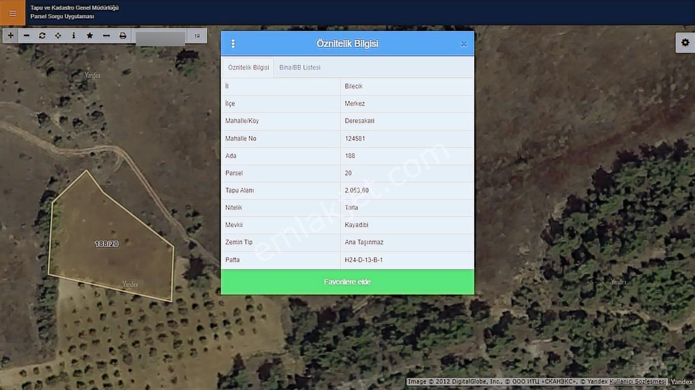 Başkan Emlaktan Satılık Bilecik Deresakarı Köyü 2.053 M2 Tarla - Görsel 22