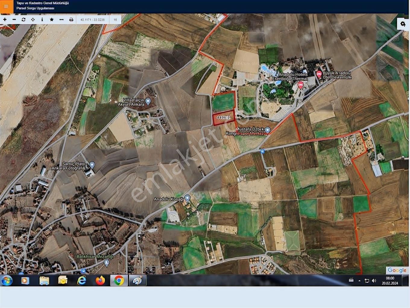 Acil İhtiyaçtan Büyük Anadolu Hotel Karşısı 8.236m2 Şahane Arsa - Görsel 8