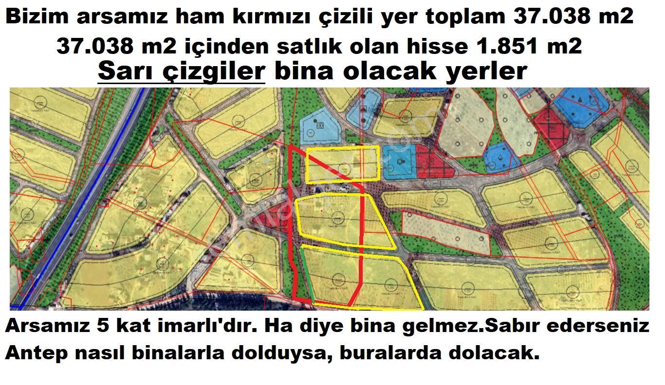 Şahinbey Osmanlı Kurtuluş Mah. 5 Kat İmarlı Arsa- Hisse Tapulu - Görsel 14