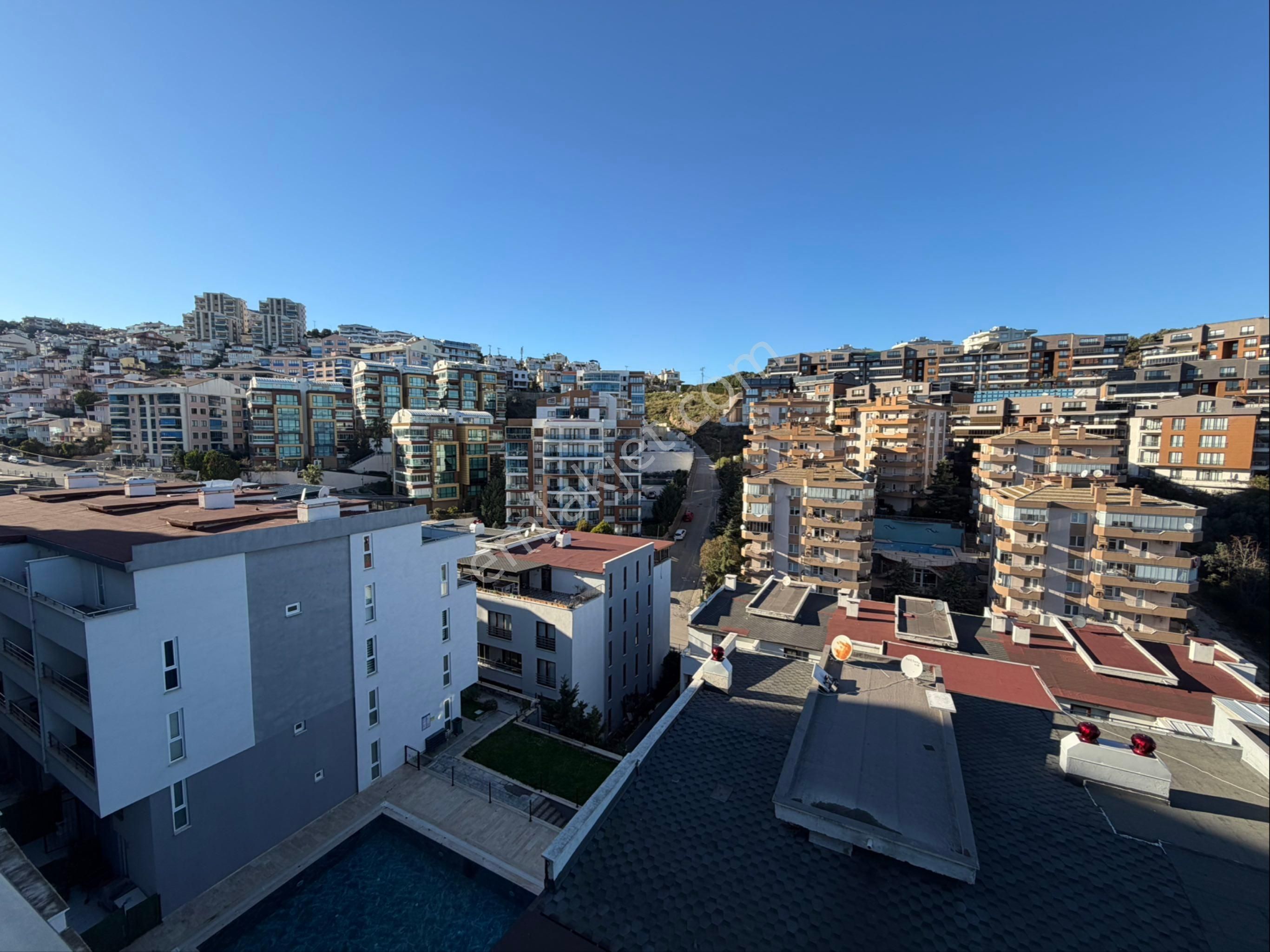 Tırpan Gayrimenkulden 5+2 350m2 Terasın Kendine Ait Havuzlu Full Deniz Manzaralı Satılık Acil Daire - Görsel 32