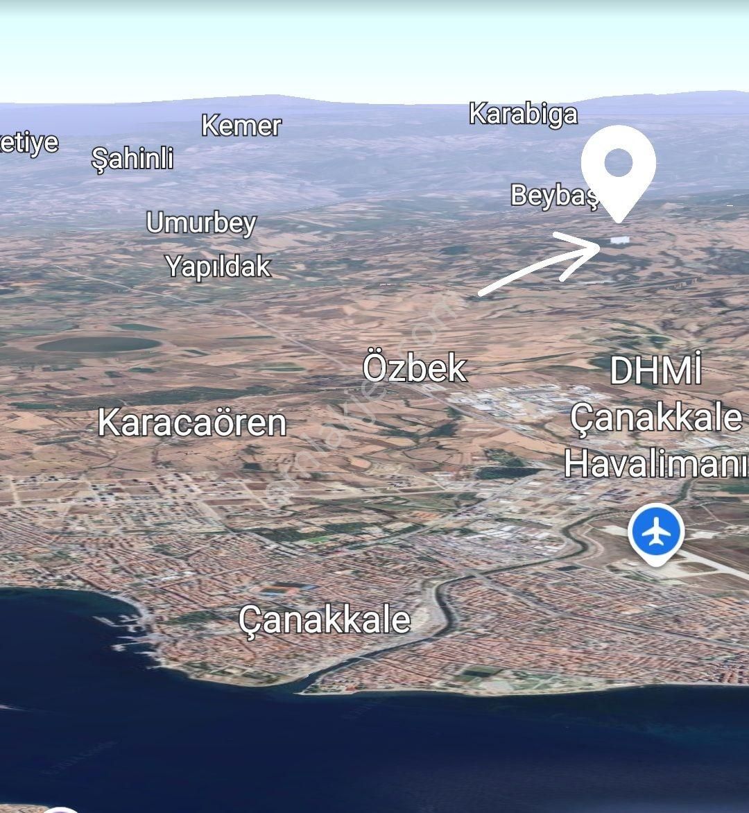 Çanakkale Merkez Yukarıokçular Boğaz Manzaralı 9 Dönüm Tarla. - Görsel 13