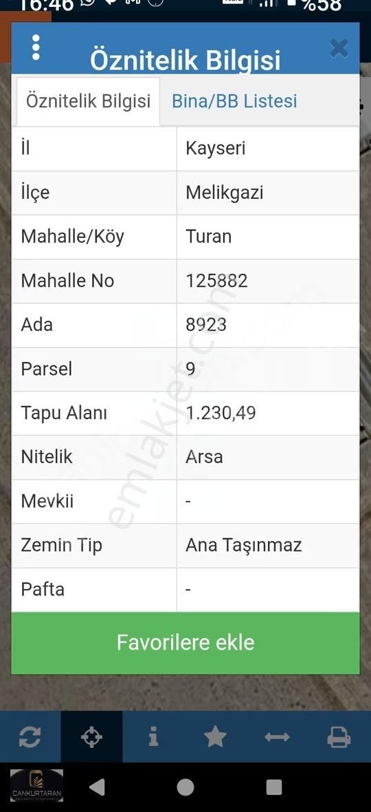 Turan Mah Satılık Villa Parseli