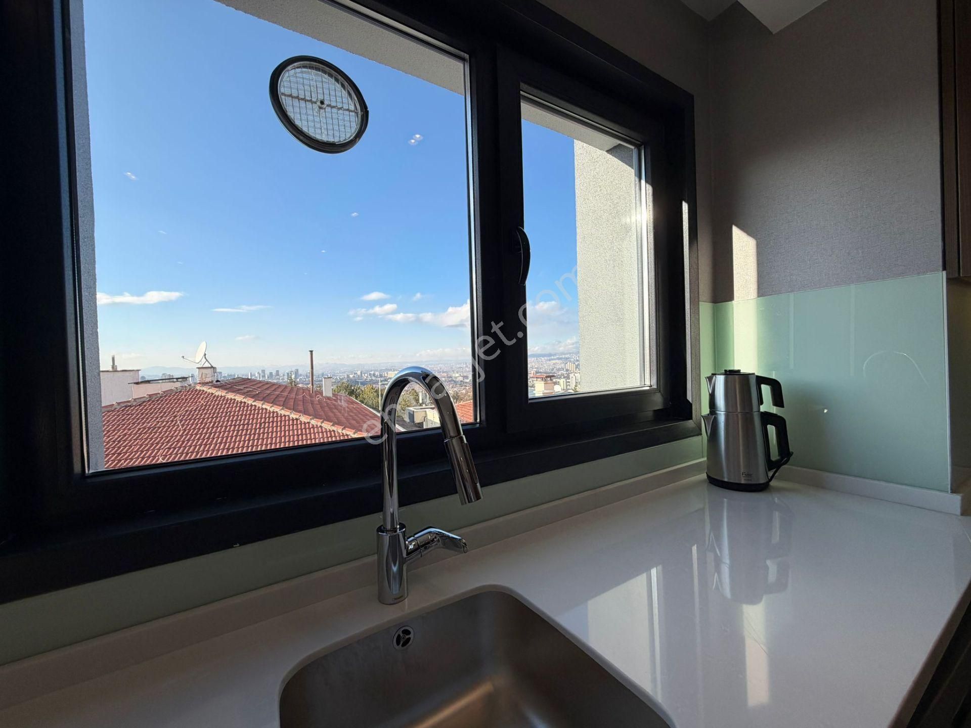 Çankaya Elçilik Bölgesinde Ankara Manzaralı Sıfır Kiralık 1+1 - Görsel 21