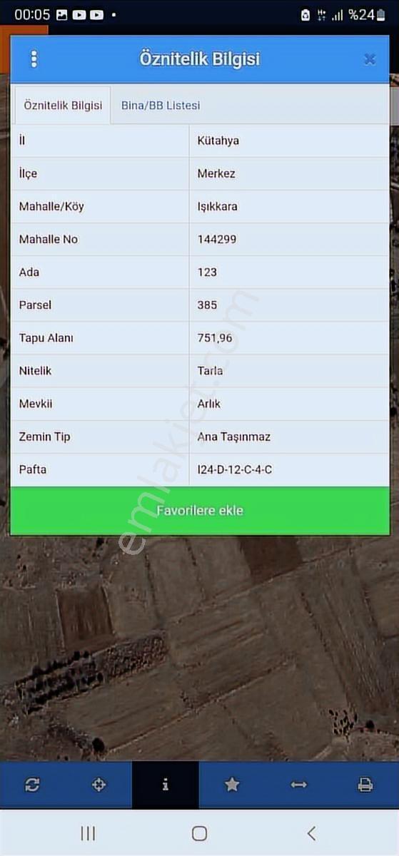 Kütahya Merkez Işıkkara' Da Köye Ve Anayola 50 Mt. 751 M2 Tarla - Görsel 4