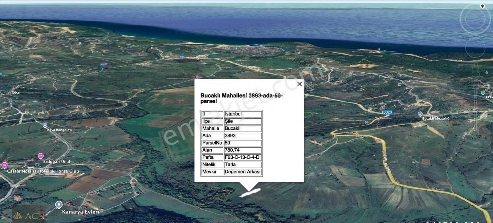 Acr Gyd'den Şile Bucaklı'da Satılık 780m2 Yatırımlık Arsa - Görsel 4