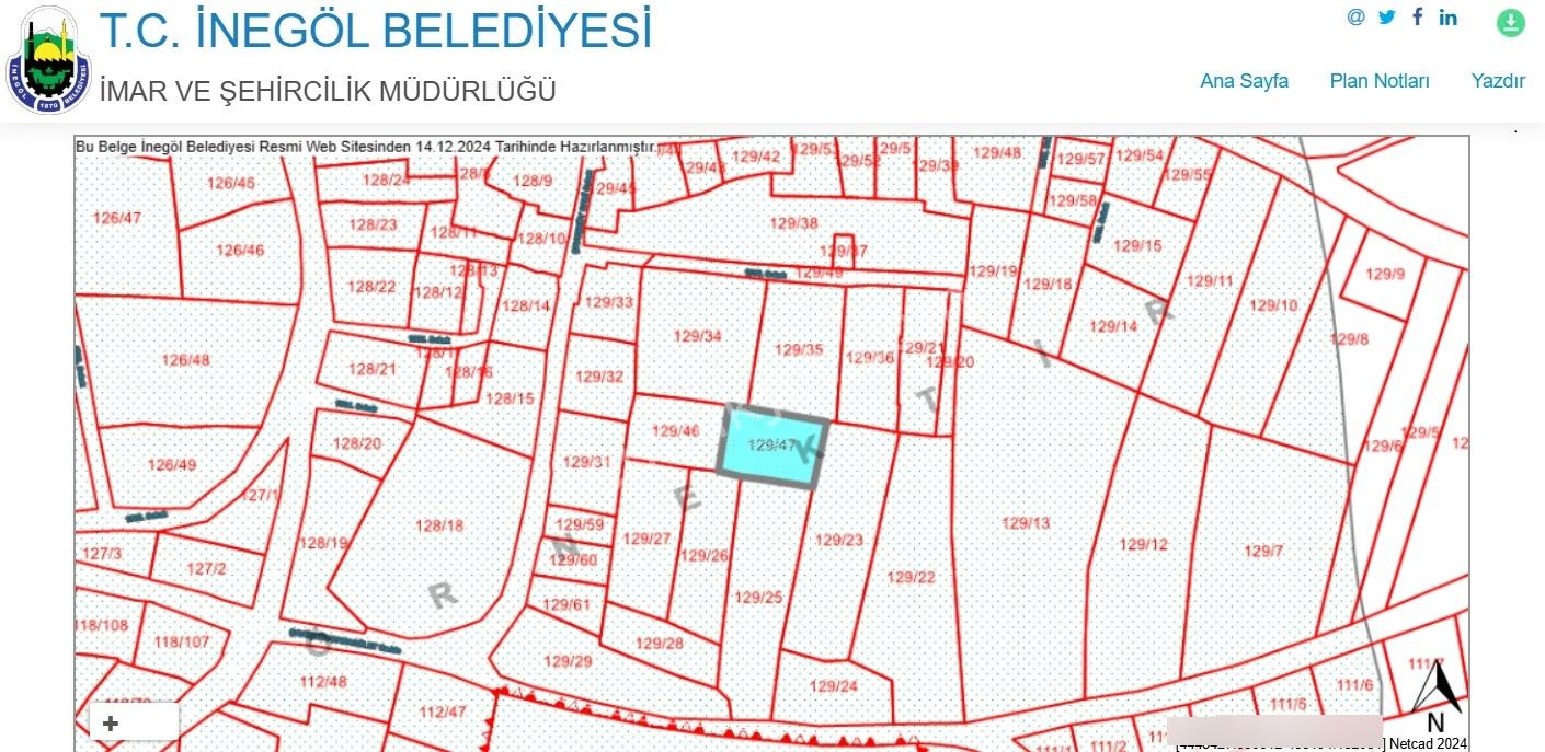 Ulucan'dan İnegöl Çavuşköy Mahallesin'de Satılık Arsa - Görsel 15