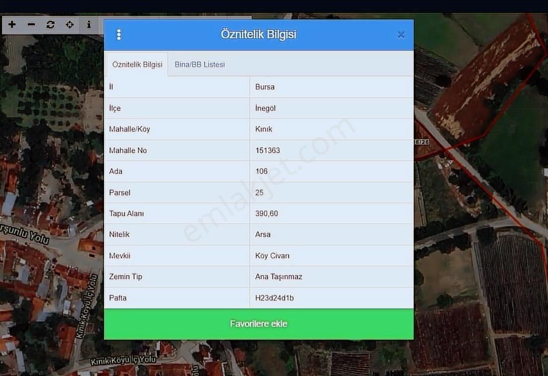 Ulucan Dan İnegöl Kınık Mahallesin'de Satılık Arsa - Görsel 6