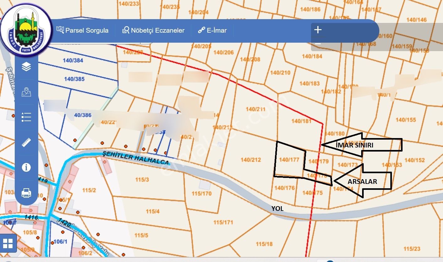 Ulucandan İnegöl Şehitler Mahallesinde Satılık İmarlı Arsalar - Görsel 2