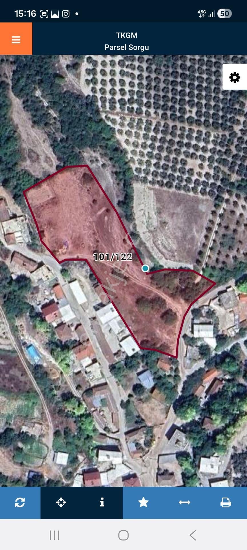 Bursa Mudanya Çamlık Mahallede Mücaviralanda Satılık 138m2 Hisseli Tarla - Görsel 3