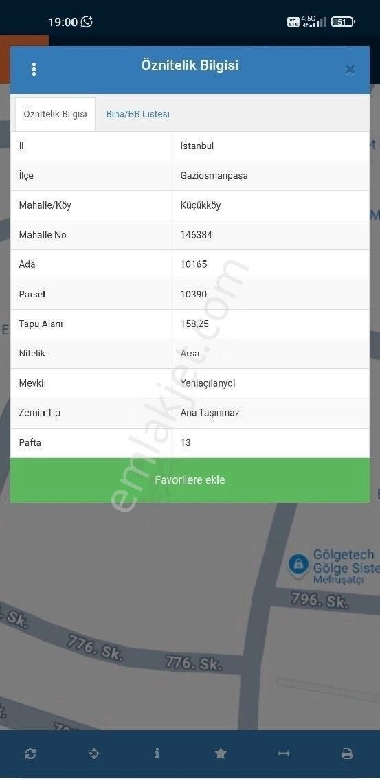 Gaziosmanpaşa Küçükköyde Satılık Kentsel Dönüşümlük Arsa Ve Binası