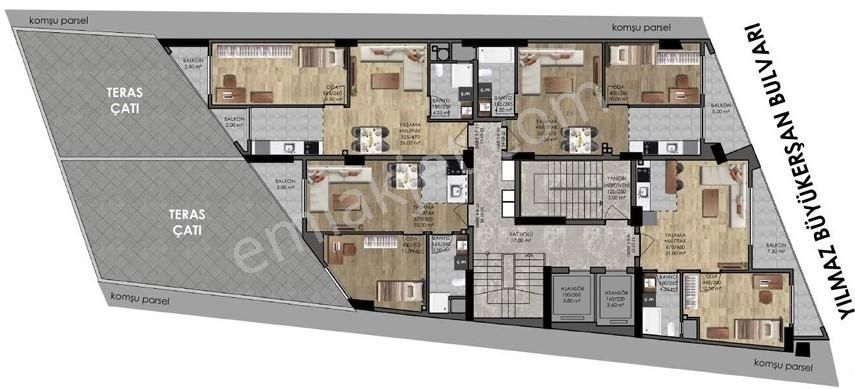 Bess'den Üniversite Cad. Üzerinde Yeni Proje'de Satılık Daire - Görsel 26