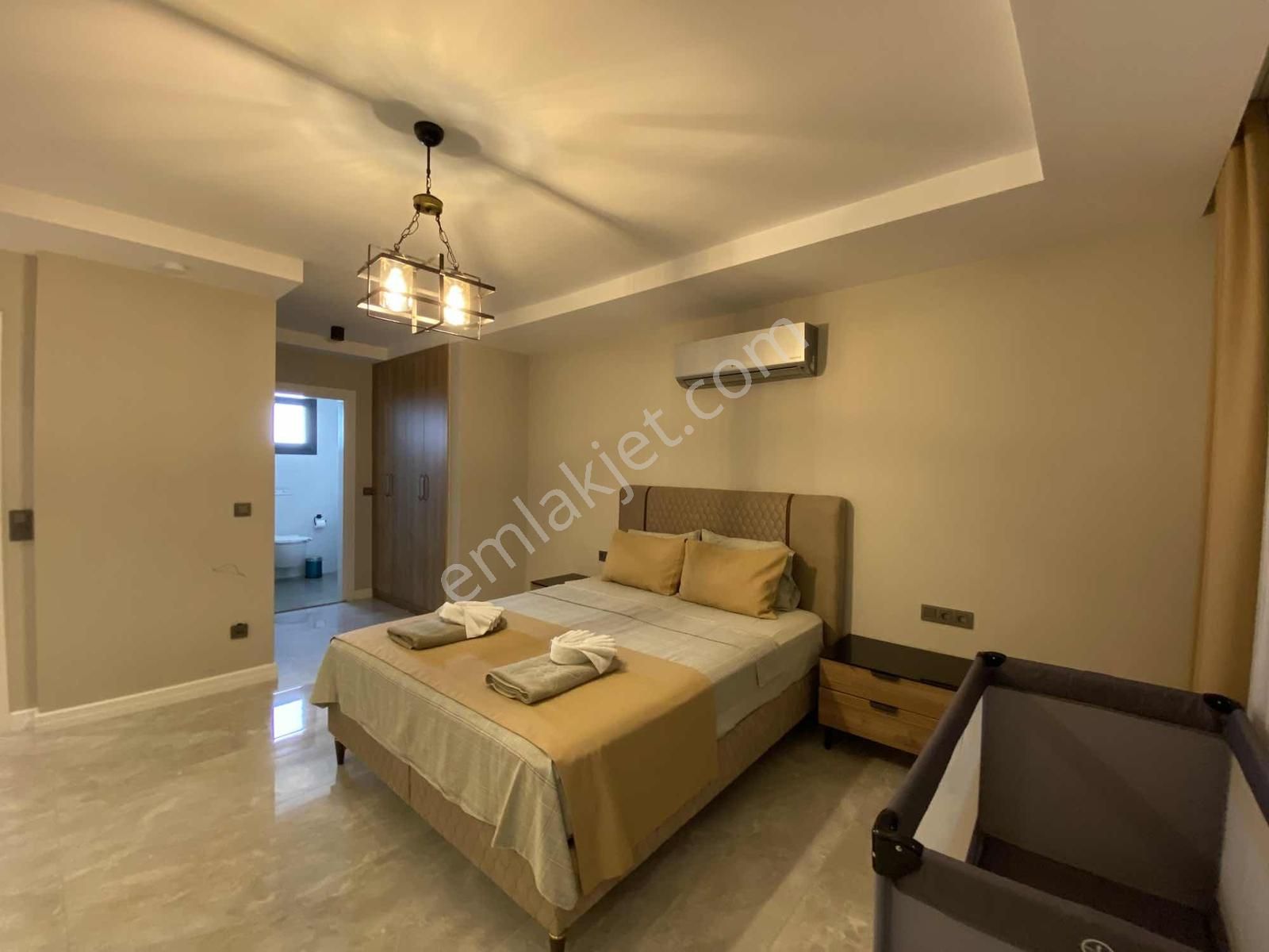 Koca Çalış'ta 4+1 Lüx Havuzlu Villa Uzun Dönem Kiralık - Görsel 14