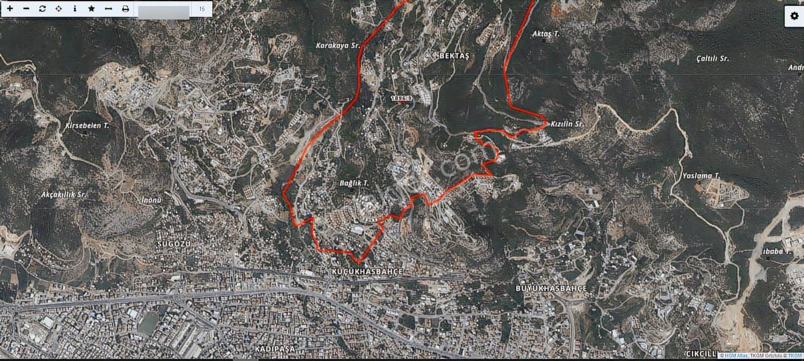 Alanya Bektaş'ta 1464 M2 Doğa Ve Deniz Manzaralı İmara Açık Arsa - Görsel 13