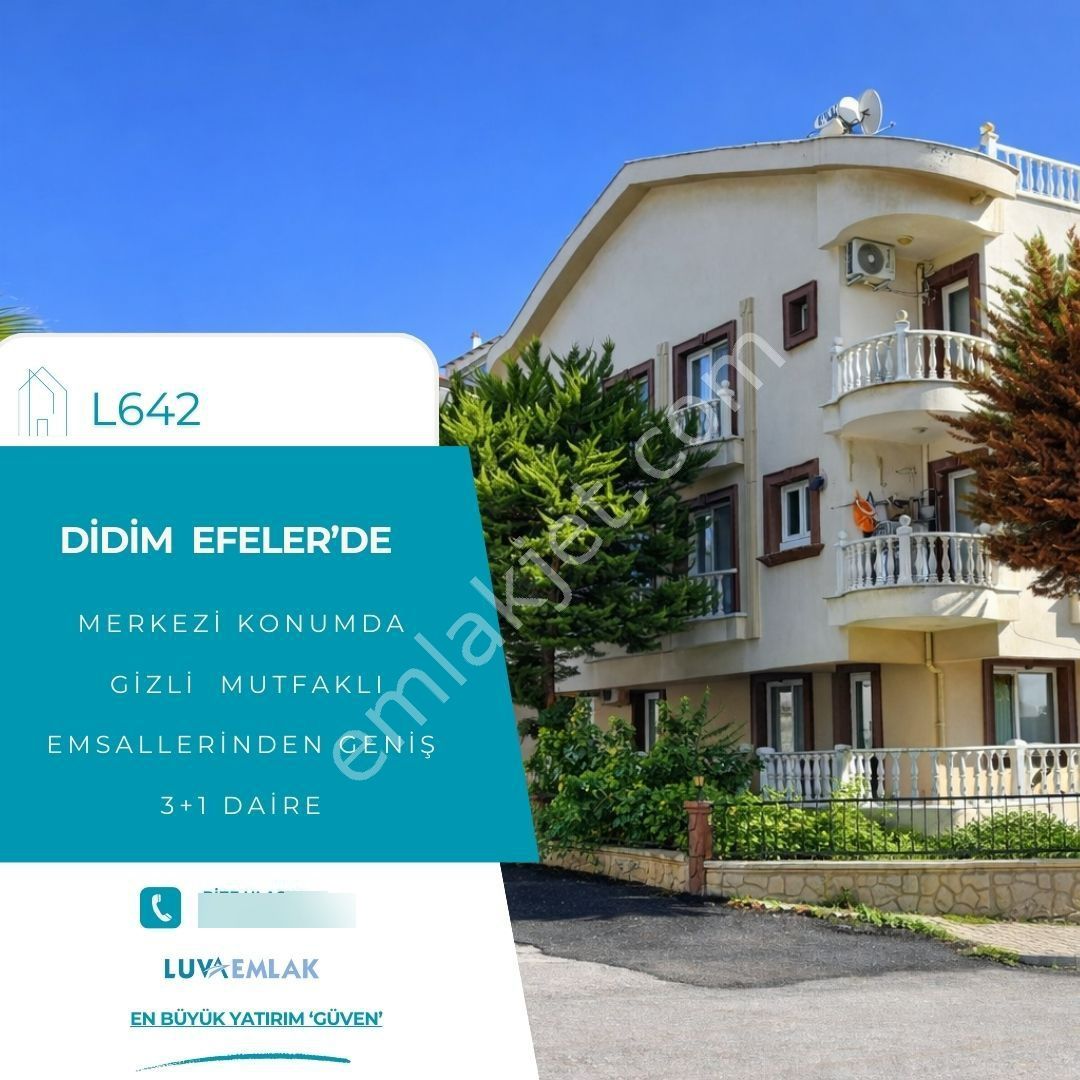 Didim Efeler'de Acil Satılık Merkezi Konumda Geniş 3+1 Daire