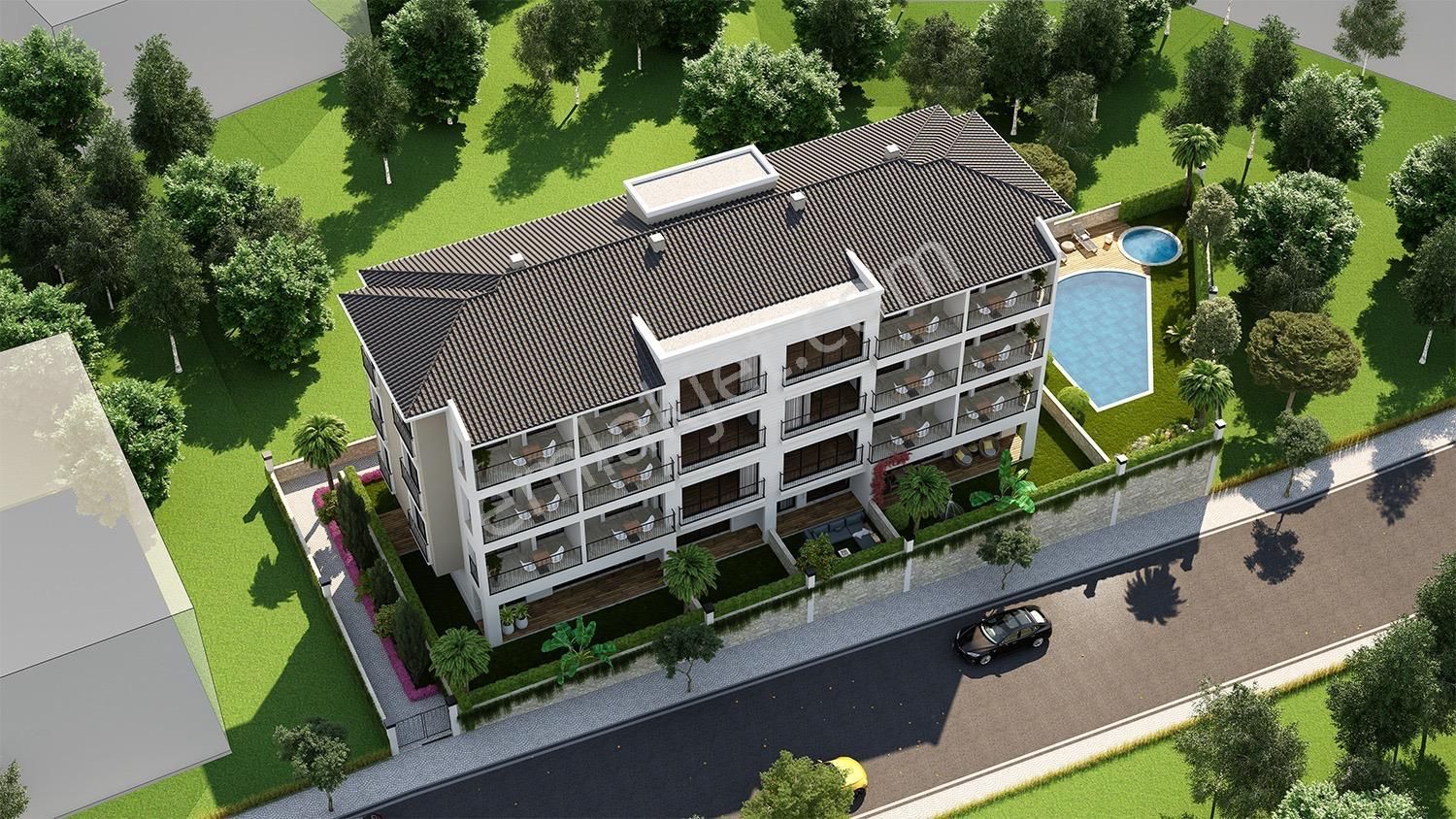 Açık Ve Kapalı Otoparklı Güvenlikli Site – 2+1 - Görsel 12