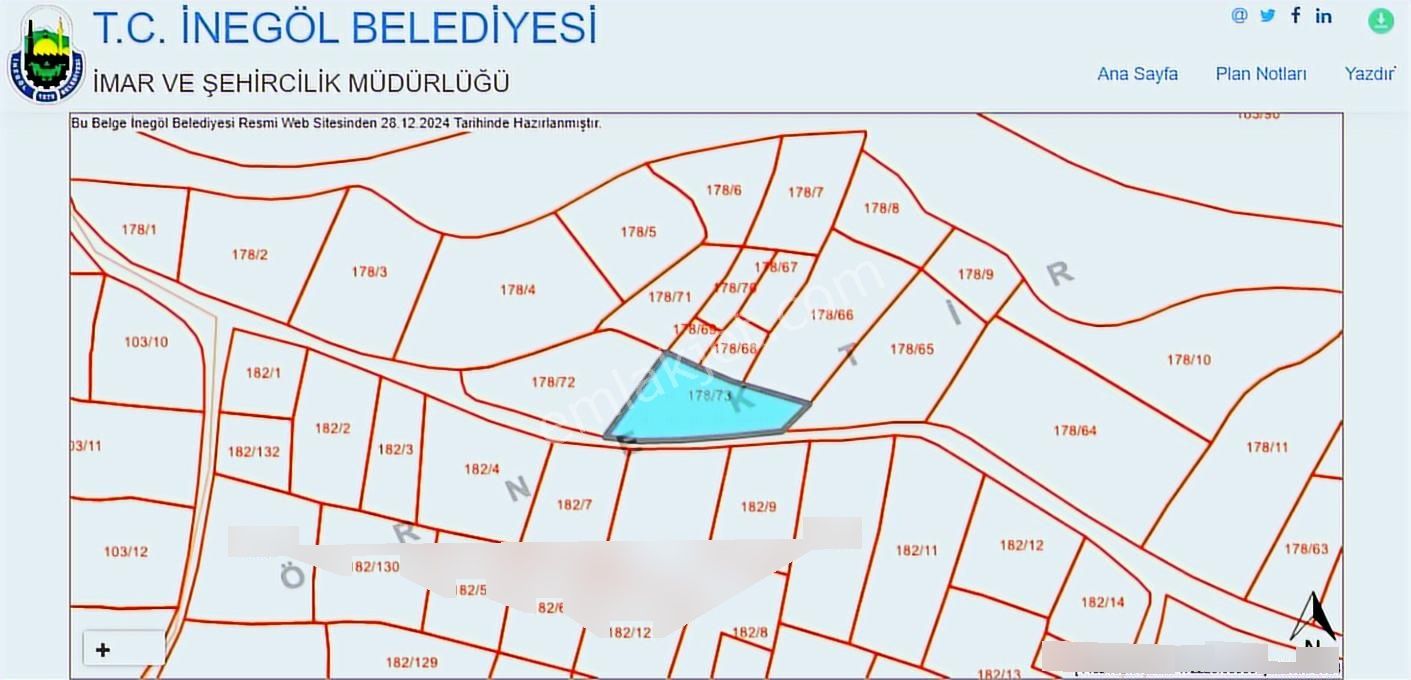 Ulucan'dan İnegöl Kurşunluda Resmi Yola Cephe Satılık Tarla - Görsel 8