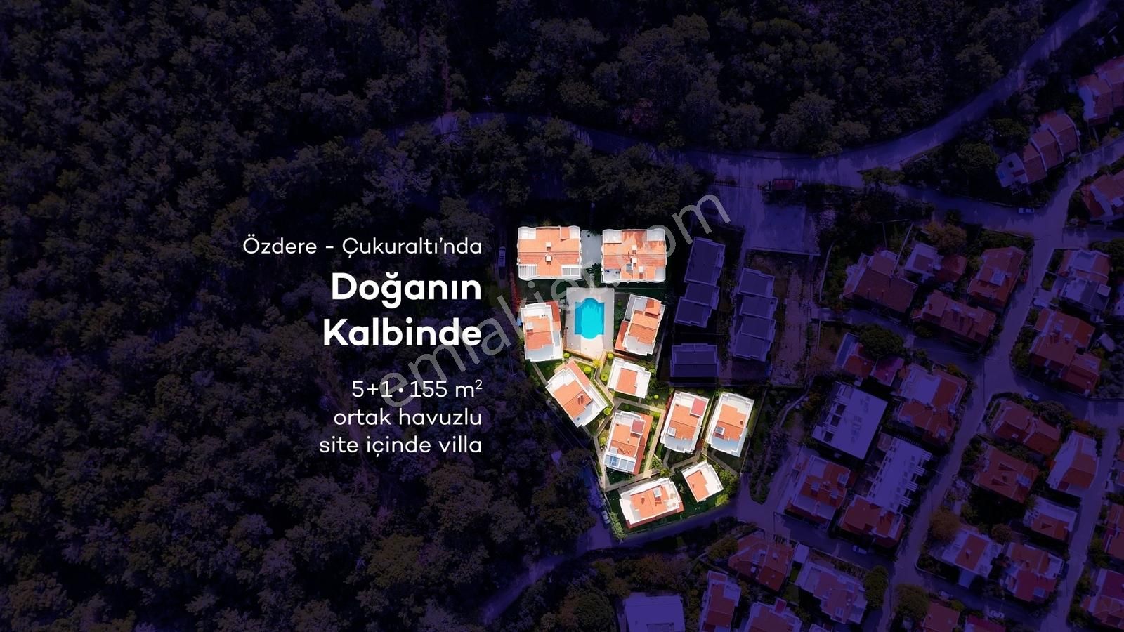 Özdere Çukuraltının En İyi Konumlu Sitesinde Doğa İçinde Villa - Görsel 20