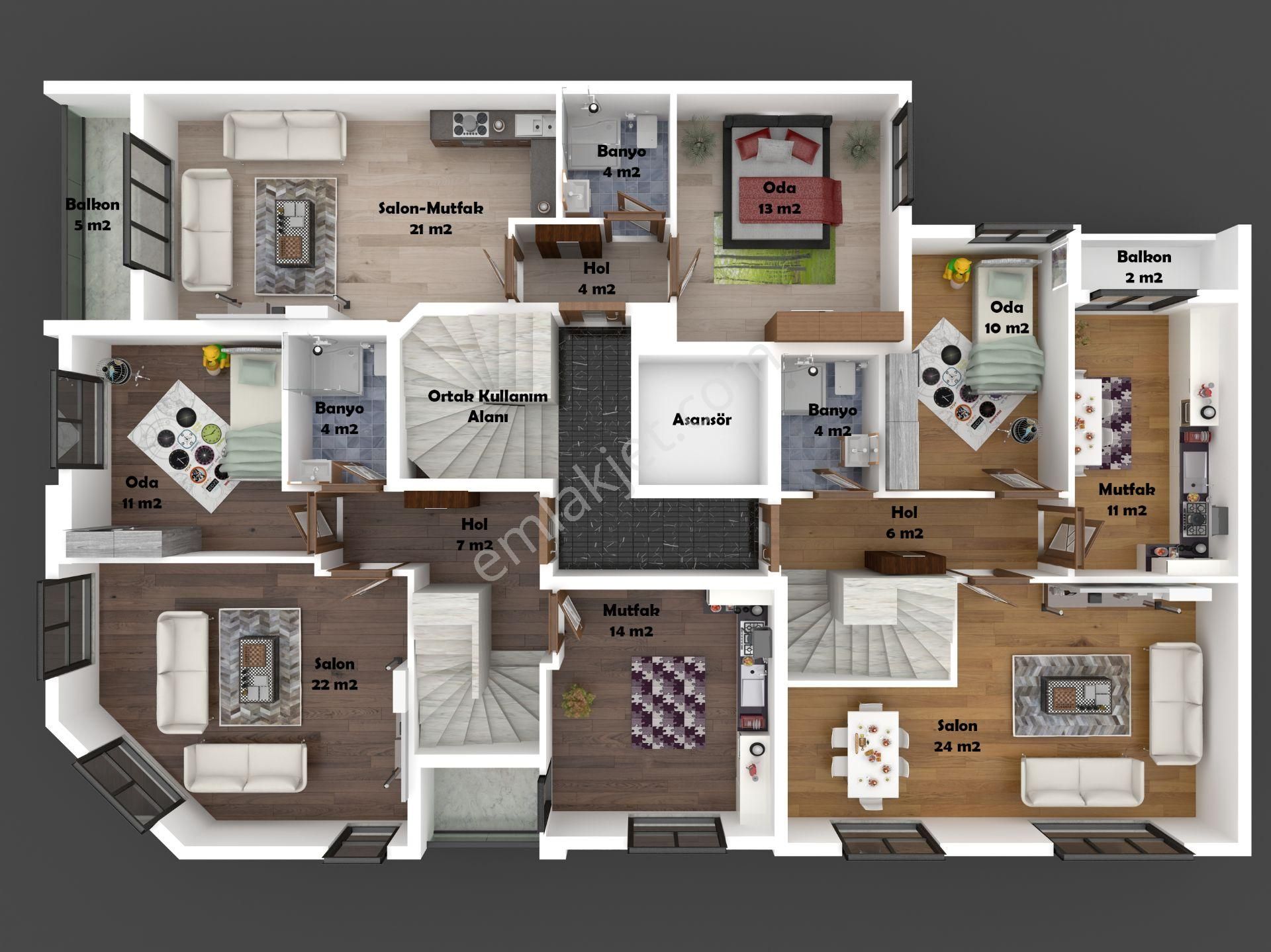 Çalışkanlar Group'tan Ayyıldız'da Projeden Satılık Daireler - Görsel 30