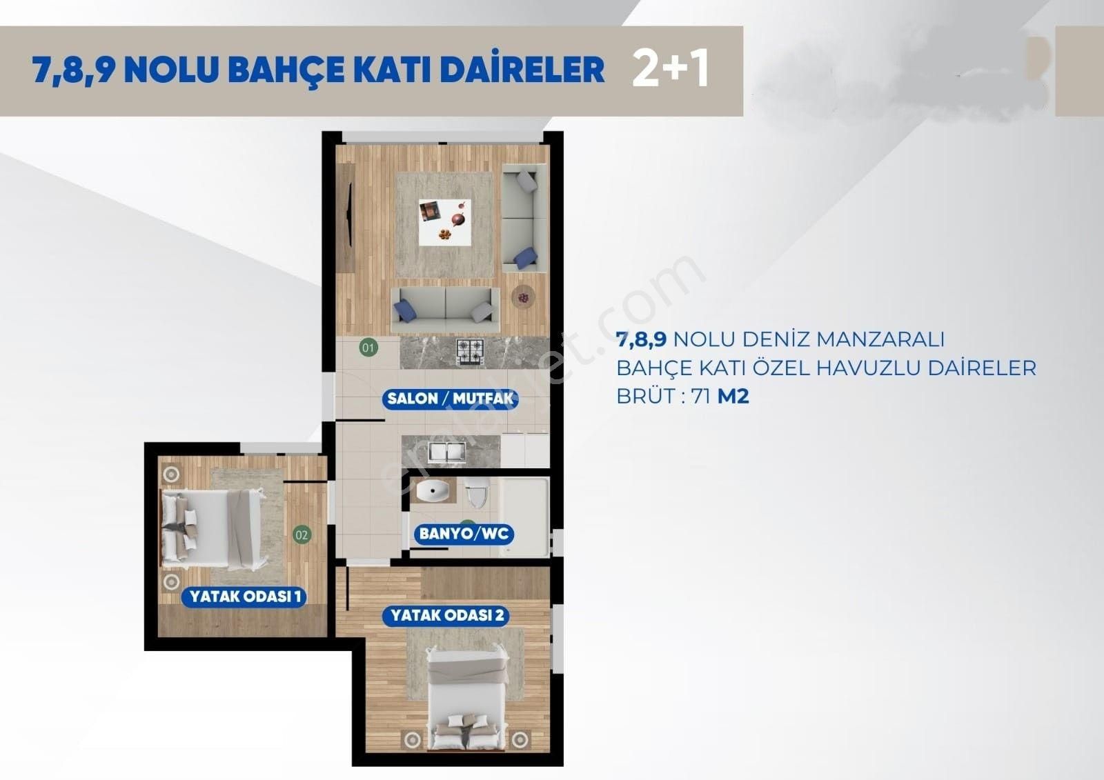 Soğucak'ta Panoramik Deniz Manzaralı 2+1 Dubleks Daire - Görsel 34